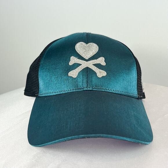 Rare Tokidoki X New Era Vintage Teal Metallic Glitter Silver Womens\' Hat Cap main image 6